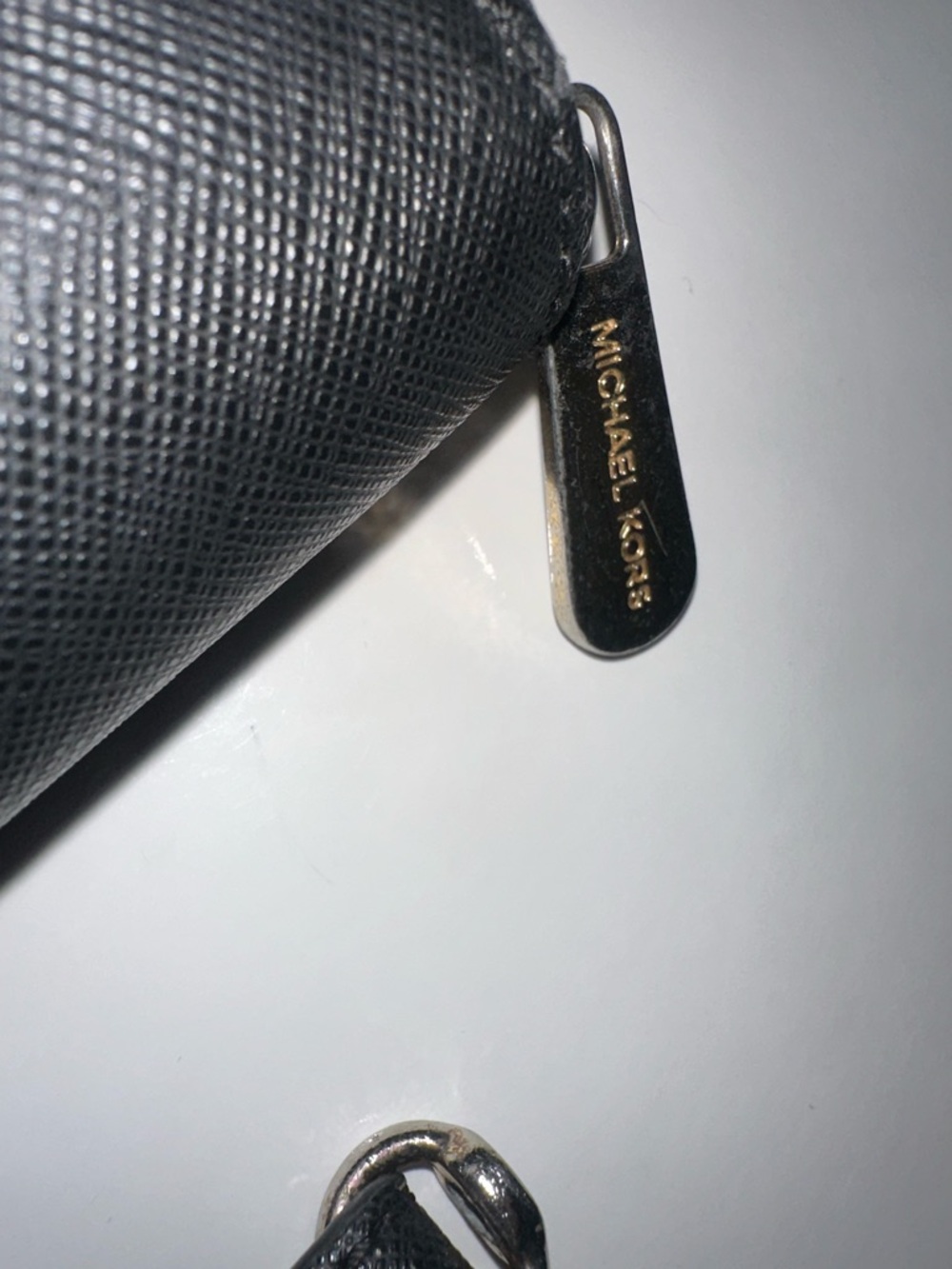 Michael Kors Black Zip-Around Leather Wristlet Wallet with Gold Hardware - Picture 3 of 11